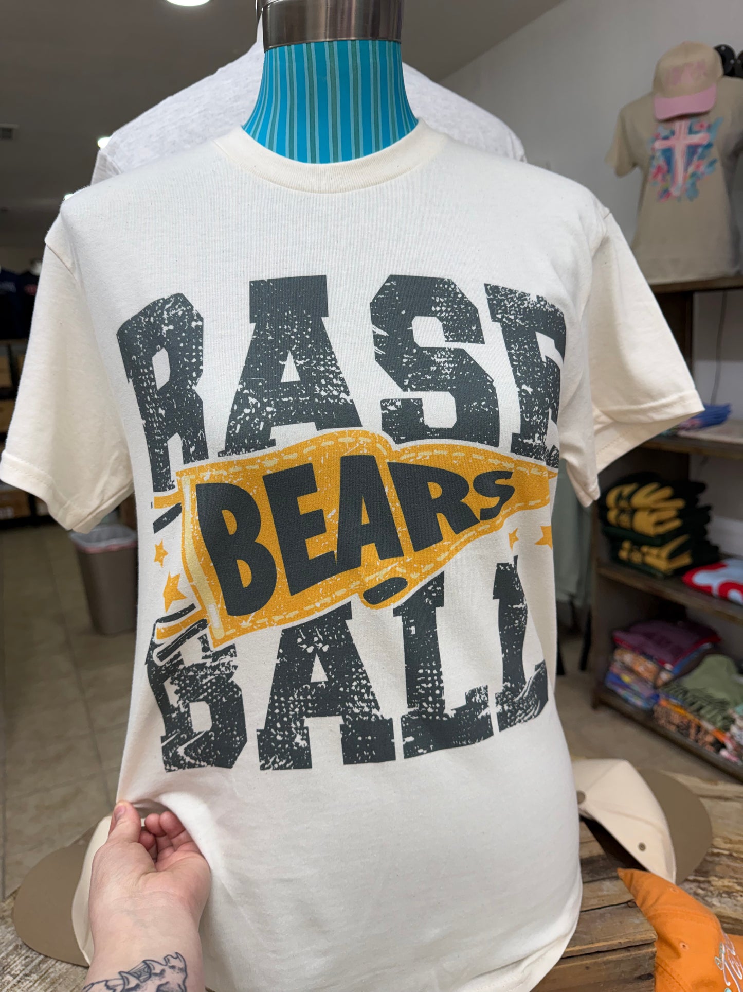 Bears Baseball- Natural Gildan