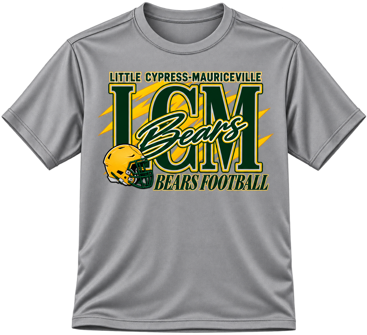 LCM Bears Football on Dri-fit