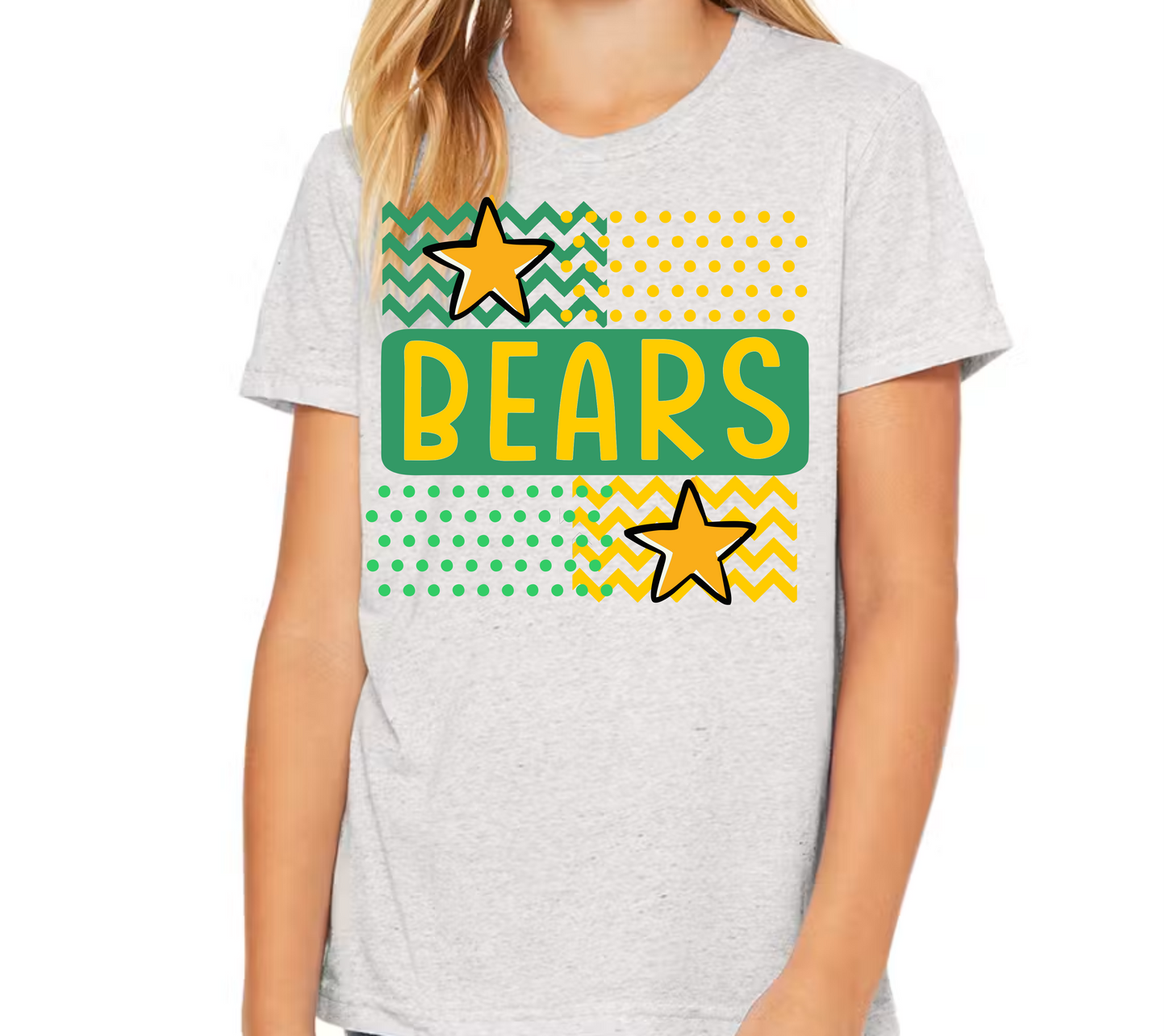 Bears Chevron and Polka Dots