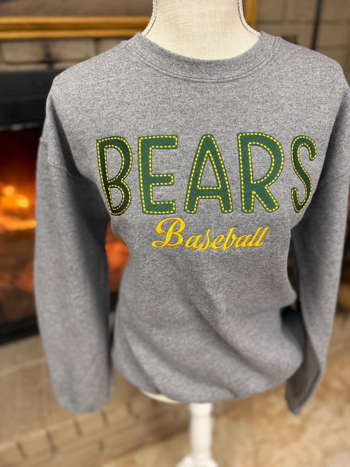 Bears Sports Stitched Embroidered Sweatshirt