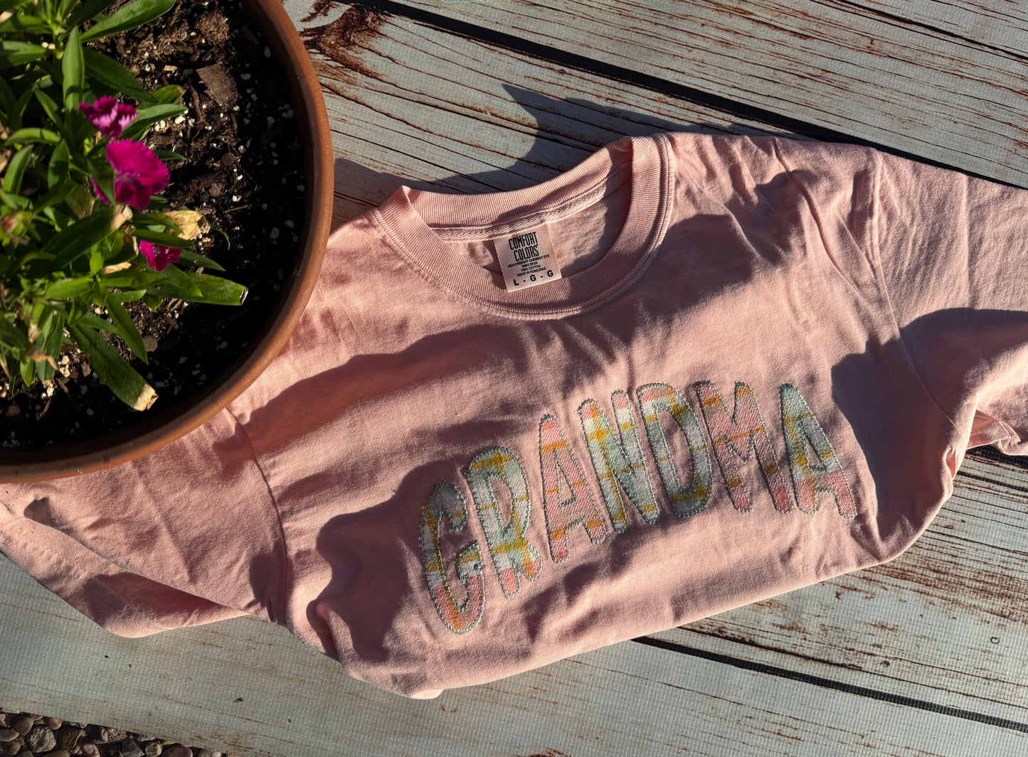 Custom Name Embroidery Tee- CC