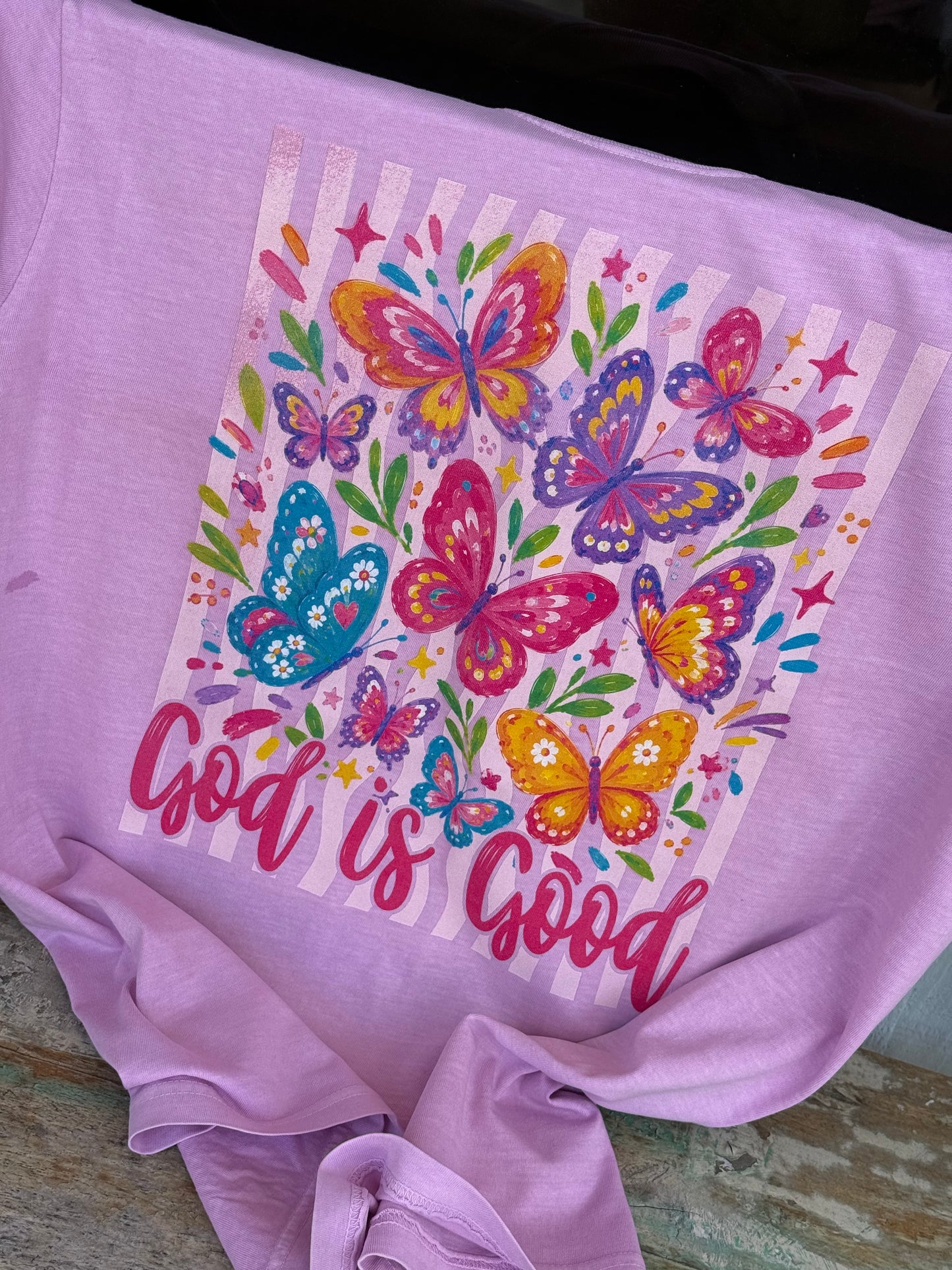 God is Good Butterfly tee