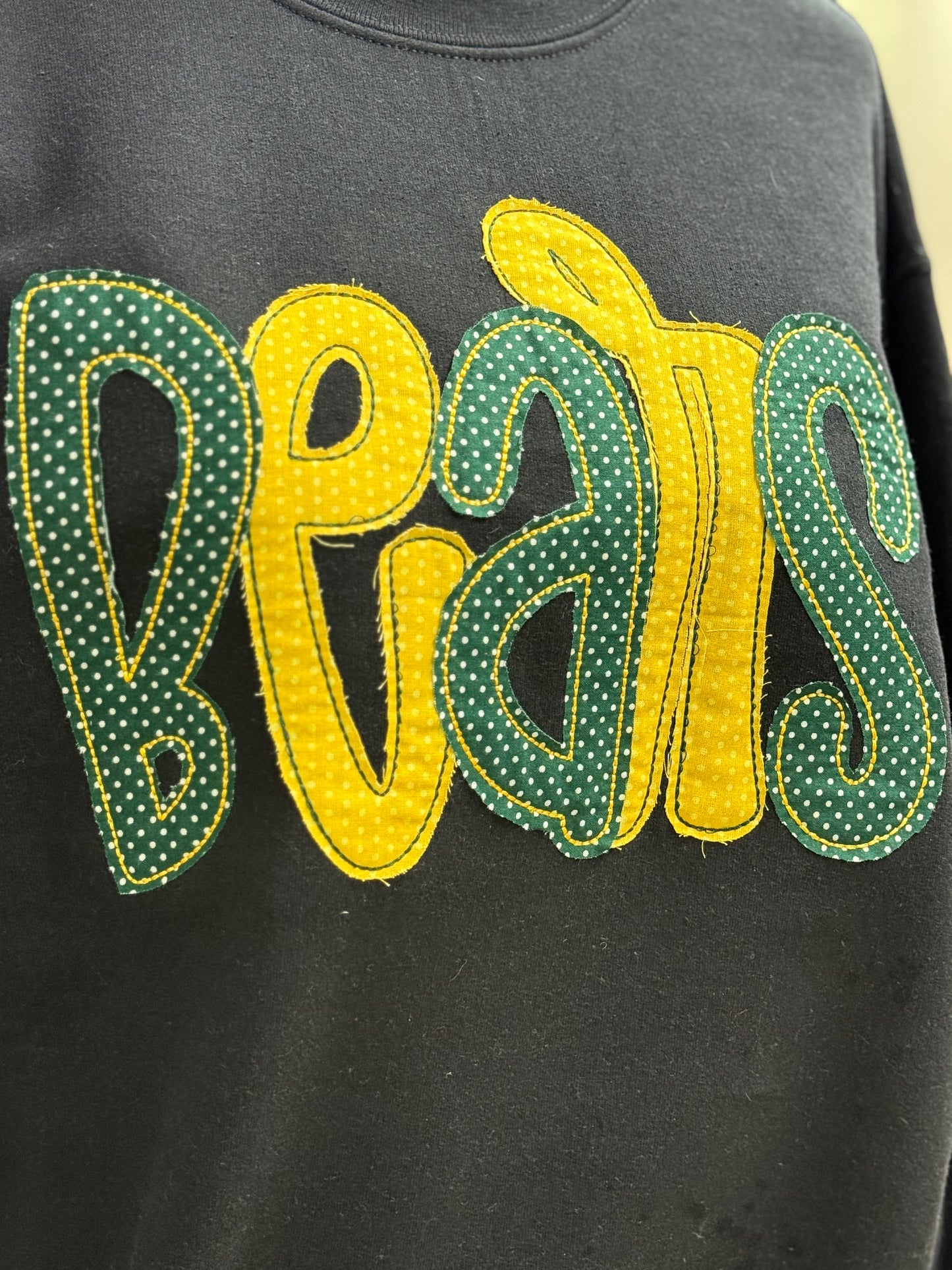 Applique Fabric Sweatshirt Mascot