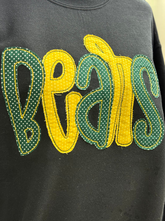 Applique Fabric Sweatshirt Mascot