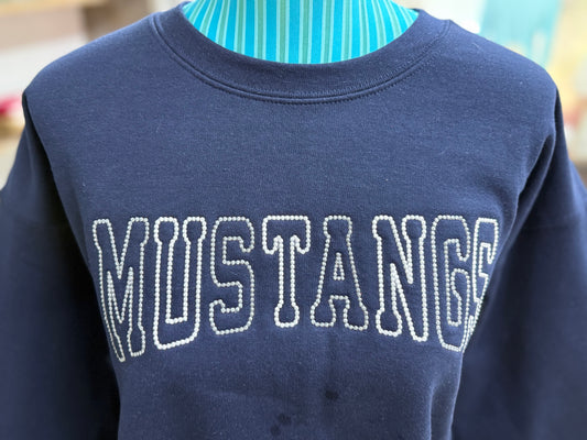 Mascot Dots Embroidered Sweatshirt