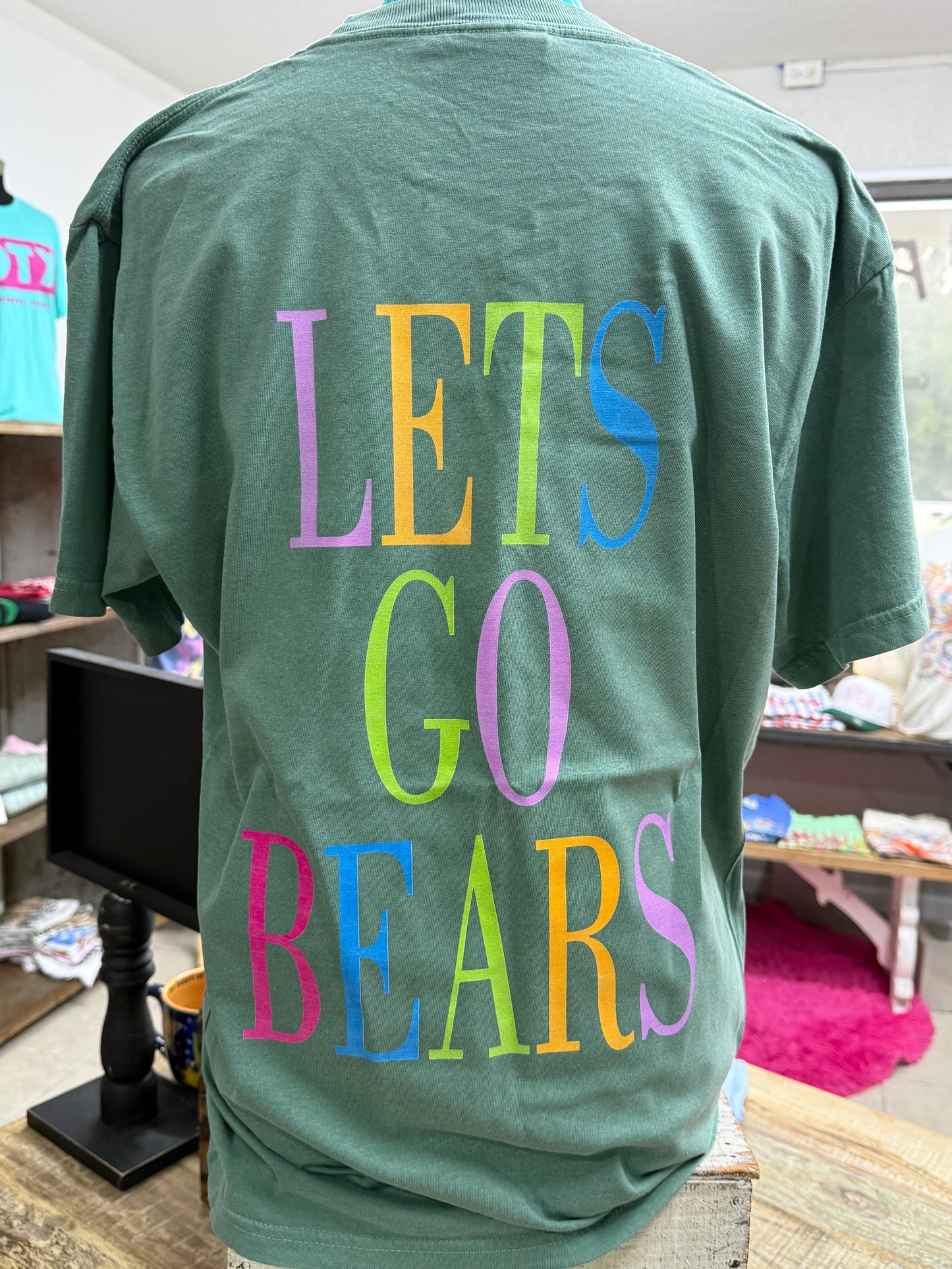 Bears Colorful Text on CC Green