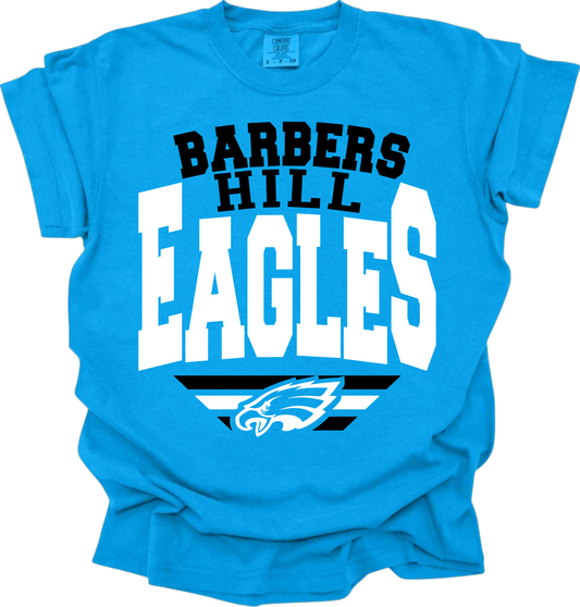 Eagles Curved Retro Mascot