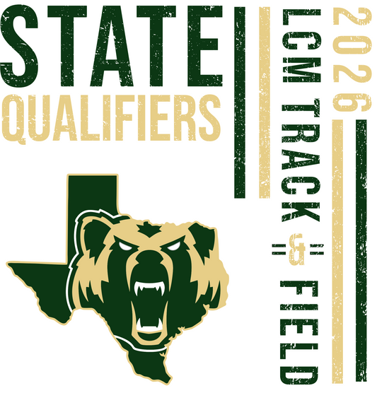 LCM BEARS STATE TRACK QUALIFIERS 2026  WHTIE DRIFIT