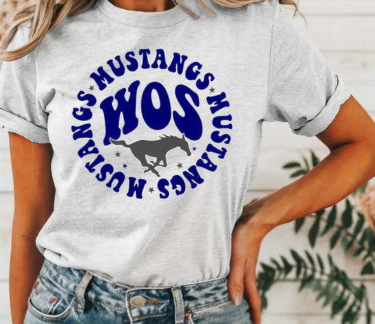 Mustangs Circle Tee