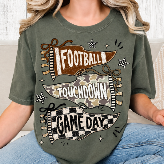 Camo Checkered Football Tee