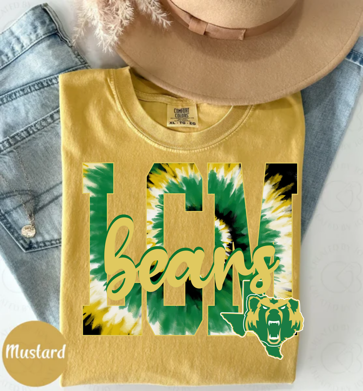 Mustard Tie Dye Bears