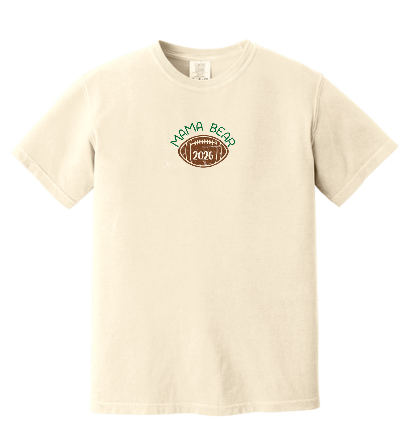 MAMA BEAR TEE Front and Custom Back on Comfort Color