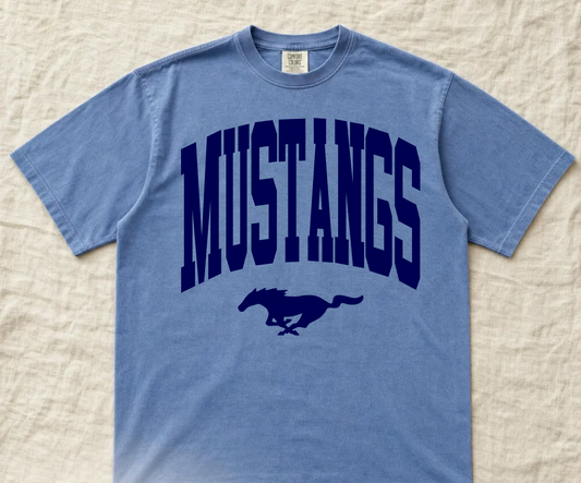 Mustangs tone on tone Tee