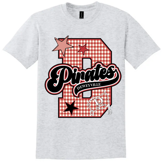 Pirates Gingham Big Tee