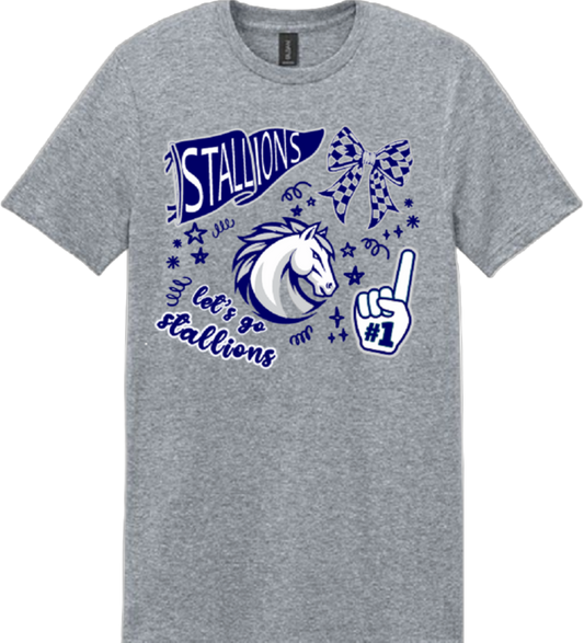 WOS Cheer on Sport Grey Tee