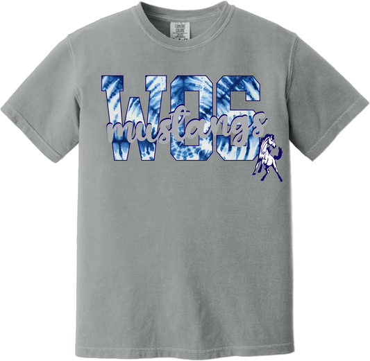 Mustangs Tie Dye Mascot